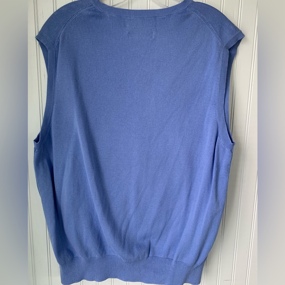 Polo Ralph Lauren V-Neck Men’s (Size Large) Baby Blue with Pink Horse - Picture 5 of 7